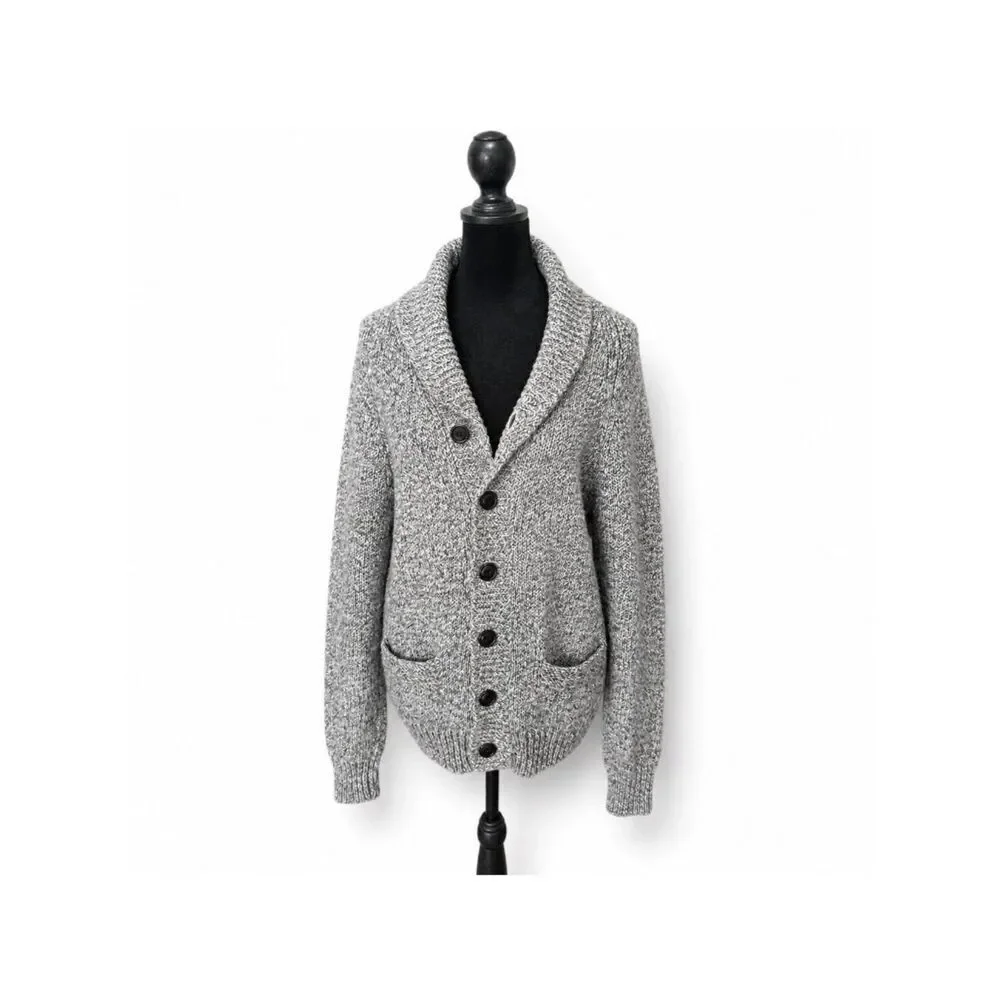 J. Crew | Donegal Wool Alpaca Shawl Cardigan Button Down Grandpa Sweater Size S